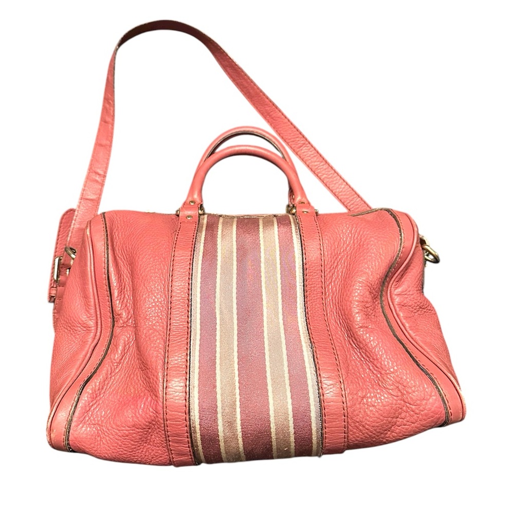 Gucci Rose Leather Medium Web Boston Bag - Picture 4 of 14